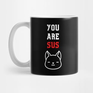 You Are Sus - Suspicious Dog Sketch Mug